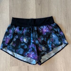 Fabletics Black and Purple Athletic Shorts